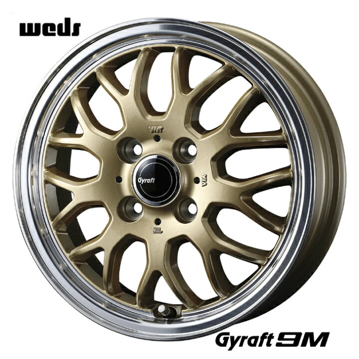 楽天市場】12×4.00B インセット +43 4-100新品 ホイール 4本 メッシュ 