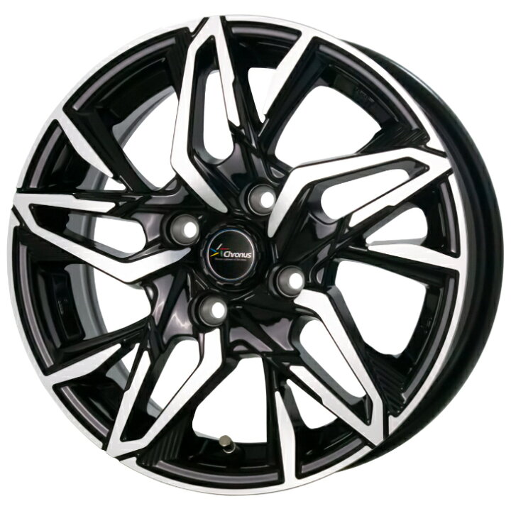 楽天市場】14×4.5J インセット +45 4H-100 4本 ブラック155/65R14 75S 