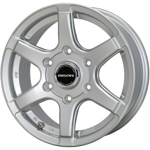 15×6.0J インセット +33 6-139.7 シルバーホットスタッフ バイソン BN-04 新品 ホイール 4本200系 ハイエース レジアスエース