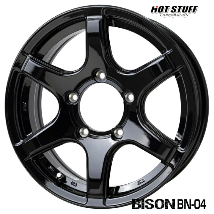 楽天市場】16×5.5J インセット +22 5-139.7ホットスタッフ バイソン BN  