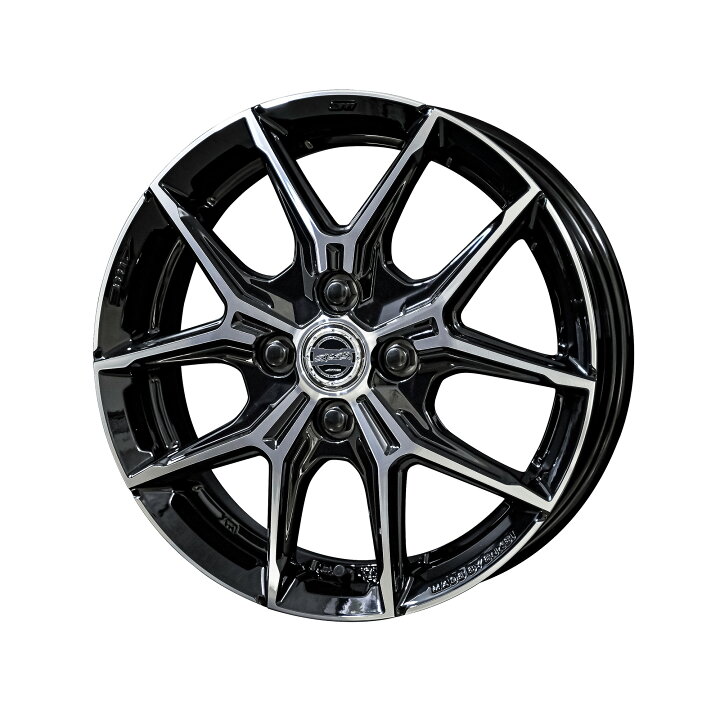 楽天市場】15×5.5J インセット+50 4-100 新品 ホイール 4本共豊 