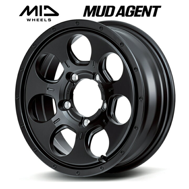 楽天市場】16×5.5J インセット +22 5-139.7新品 ホイール 4本 