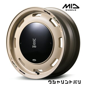 16×6.0J インセット-5 5-139.7 新品 ホイール 4本MID マルカ ウシャリントバリ ベージュ 可愛いジムニーシエラ JIMNY