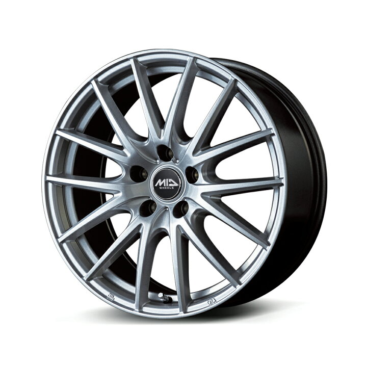 楽天市場】17×7.0J インセット +50 5-100 新品 ホイール 4本MID マルカ 