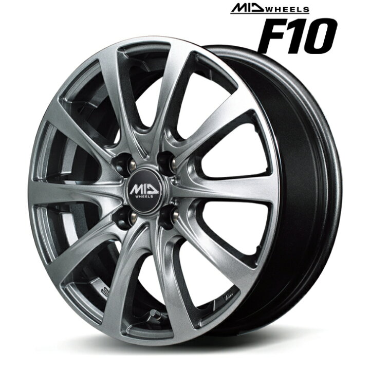 楽天市場】16×6.0J インセット +42 4-100 新品 ホイール 4本ライズ 