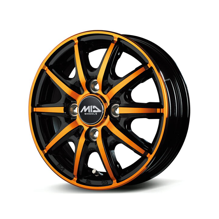 楽天市場】14×4.5J インセット ＋45 4-100 14インチ 165/80R14 マルカ 