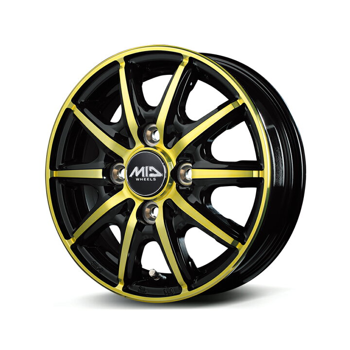 楽天市場】14×4.5J インセット ＋45 4-100 14インチ 165/80R14 マルカ 