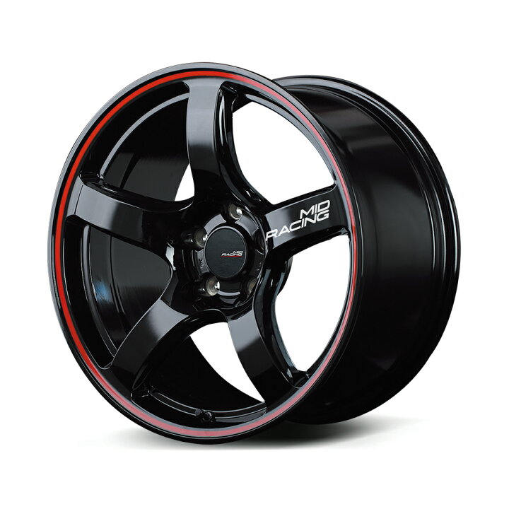 楽天市場】18×8.5J インセット +45 5H 120 ブラックマルカサービス MID 