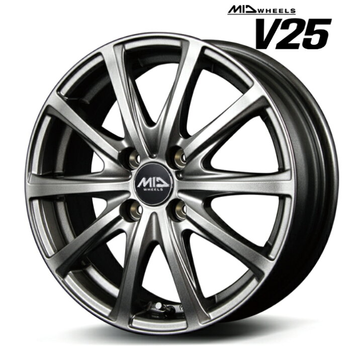 楽天市場】13×4.00B インセット +43 4-100 新品 ホイール 4本タント 