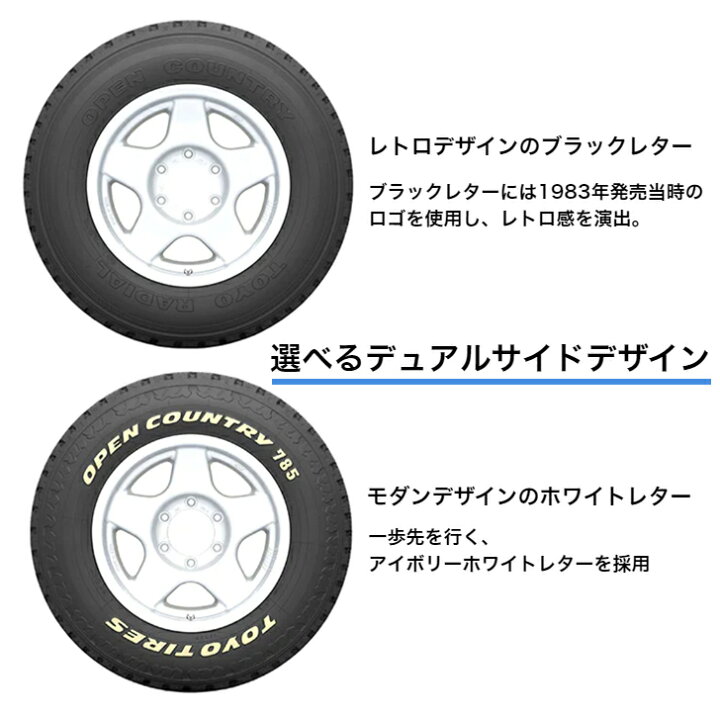 楽天市場】LT 215/85R16 110/107S ホワイトレター 新品 4本TOYO TIRES 