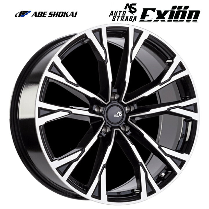 楽天市場】19×8.0J インセット＋38 5-114.3 新品 ホイール 4本ABE 