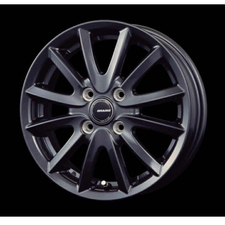 楽天市場】14インチ 14×5.5J 4-100 インセット +45 ガンメタリック 
