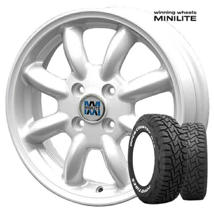 楽天市場】14×4.5J インセット +45 4-100 ホイール 4本MINILITE ミニ 