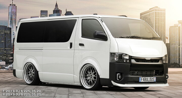 楽天市場】200系 ハイエース 深リム カスタムサイズFABULOUS BARONE LM 