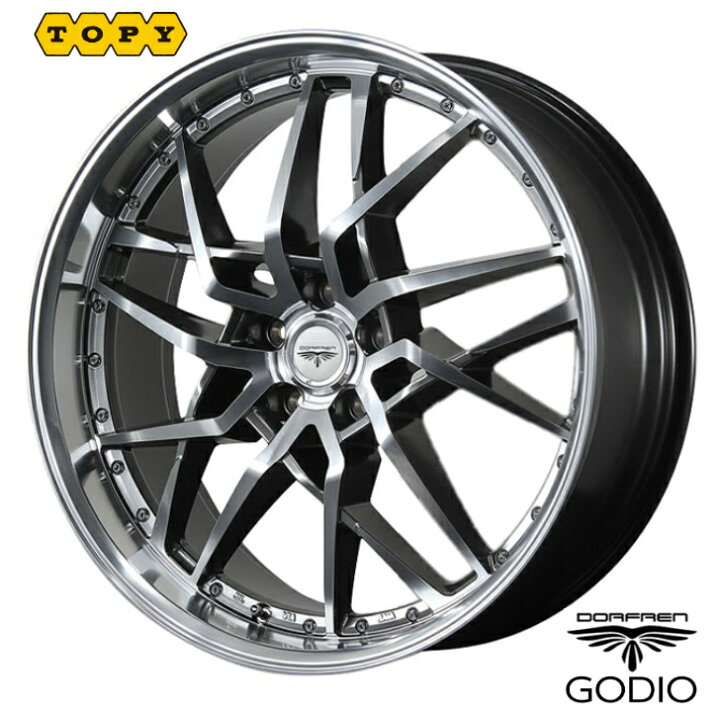 楽天市場】20×8.5J インセット +35 5-114.3 新品 20インチ シルバー 