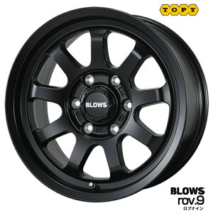 ハイエース 200系15×6.0J インセット+33 6H 139.7 ホイール 4本TOPY トピー ブロウズ ロブナイン ブラック 新品