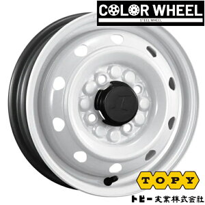 12×3.50B インセット+45 4-100 新品 ホイール 4本トピー カラーホイール スチールホイール ホワイト M74キャリィ エヴリィ N-VAN ハイゼット 軽自動車