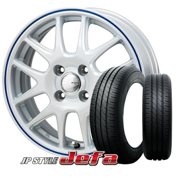 楽天市場】14×4.5J インセット +45 4H-100 4本 ホワイト155/65R14 75H 