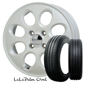 14×4.5J インセット +45 4H-100 4本 ホワイト155/55R14 69V 新品 サマータイヤ ホイール セットHOT STUFF ホットスタッフ ララパーム オーバルTOYO TIRES トーヨー NANOENERGY3 ナノエナジーバモス モコ ekワゴン アルト ワゴンR ミラ ミニカ 等