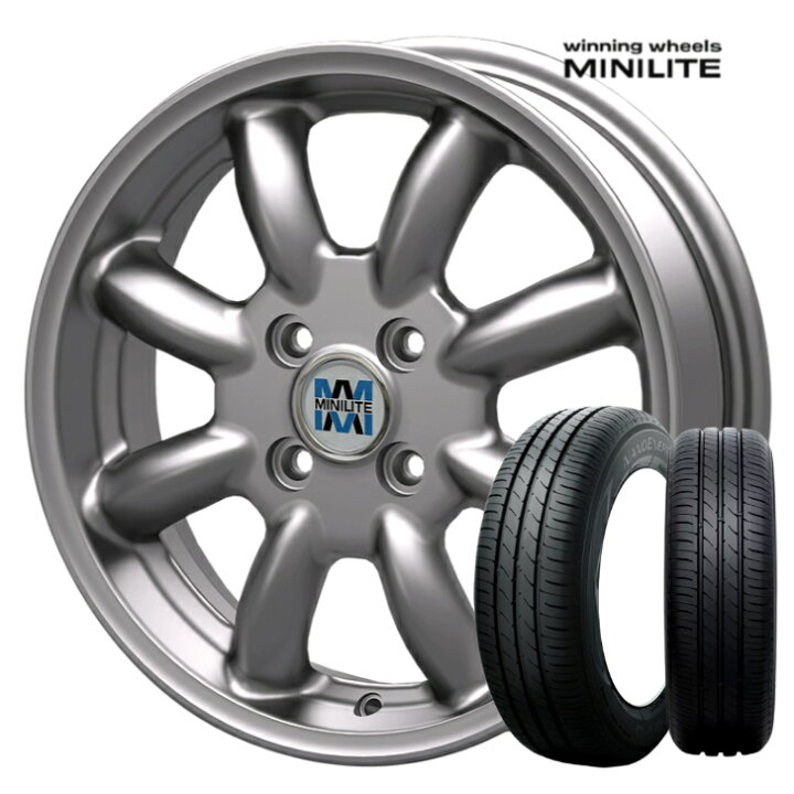 楽天市場】14×4.5J インセット +45 4-100 ホイール 4本MINILITE ミニ 