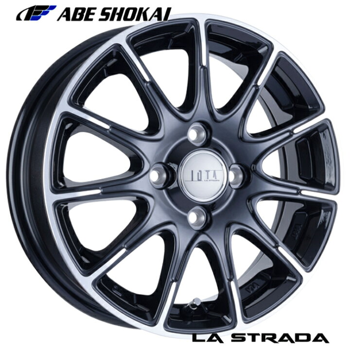 楽天市場】15×4.5J インセット+45 4-100 新品 ホイール 4本阿部商会 ラ 