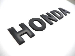 HONDA ホンダ 3D アルファベット ロゴ パーツ立体的 ロゴ マット ブラック ドレスアップ エンブレム