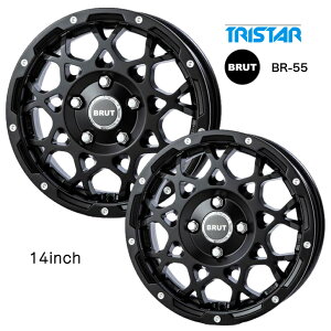 14×5.0J CZbg+42 4-114.3 ubN bV gCX^[ u[g BRUT BR-55 Vi zC[ 4{