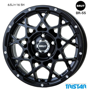 At@[h Ft@CA vEX nA[ }[NX16×6.5J CZbg+35 5-114.3 ubN bV gCX^[ u[g BRUT BR-55 Vi zC[ 4{