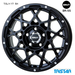 17×7.5J CZbg+38 5-114.3 ubN bV gCX^[ u[g BRUT BR-55 Vi zC[ 4{