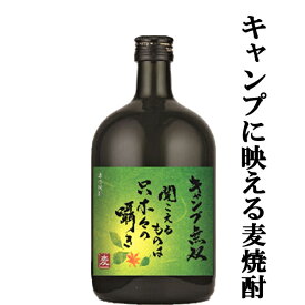 【キャンプの必需品！インスタ映え間違いなし！】　さつま無双　キャンプ無双　キャンプ用焼酎　黒麹　長期熟成古酒　麦焼酎　25度　720ml(麦)