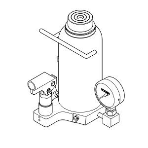 今野製作所(EAGLE イーグル) 圧力計付ダルマジャッキ (旧型式:E-75KM-200) D-200-PG