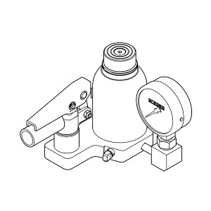 今野製作所(EAGLE イーグル) 圧力計付ダルマジャッキ(メッキ・低床) (旧型式:ED-60TC-PG-75KM-60) DT-060C-PG
