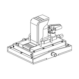 今野製作所(EAGLE イーグル) 送り台タイプ爪つきジャッキ(前後左右型) (旧型式:F-100TL-LR) XLR-050