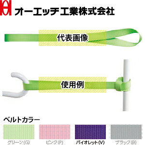OH(オーエッチ工業) 荷締機 ラッシングベルト ソフトフック(2本入) SF45-V 端末金具:リング縫製 ベルト長さ:固定側0.45m