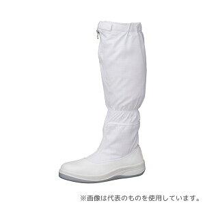 ミドリ安全 LSCR1200-H-24.0 JIS規格 女性用 静電安全靴 フード ホワイト 24.0cm