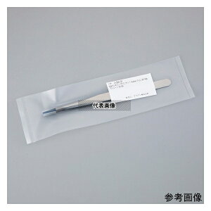 アズワン TS-140 先端ゴムキャップ付ピンセット Feather Pick SCC洗浄品 140×8mm ストレート