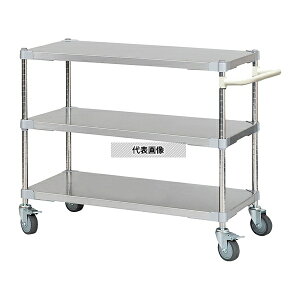 アズワン ASTSSW3-46907WH ステンレスシェルフワゴン W910×D460×H700mm 3段 WH