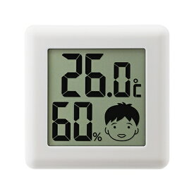 アズワン(AS ONE) デジタル温湿度計 ピッコラ ホワイト O-282WT 1個