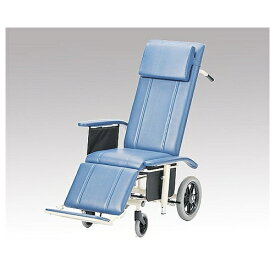 アズワン(AS ONE) フルリクライニング車椅子(介助式／スチール製／座幅430mm／ノーパンクタイヤ) NHR-16 1台