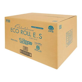 アズワン(AS ONE) トイレットペーパー ECO ROLL E.S 8ロール×12パック入 ES90