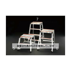 エスコ 520x350mmx0.99m/4段 踏台・折畳式(アルミ製) EA903AF-7 入数:1個