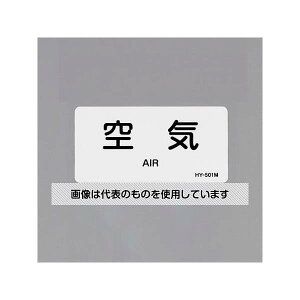 アズワン(AS ONE) 40x 80mm JIS配管識別ステッカー(空気/10枚) EA983MG-11 入数:1組(10枚入)