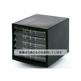 アズワン(AS ONE) 278x350x258mm/5段 レターケース(黒) EA954JD-42 入数：1台