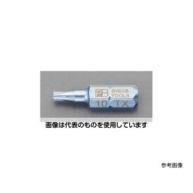 エスコ T10x25mm [TORX]ドライバービット EA611PC-10 入数：1本