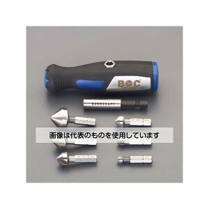 アズワン(AS ONE) 6.3-20.5mm/1/4"Hex 6本組カウンターシンク(HSS) EA827FC-1 入数:1セット