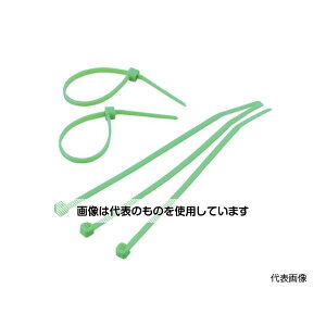 トラスコ中山 カラーケーブルタイ 緑 幅3.6X150mm最大結束Φ36標準型 1袋(100本入) TRCVR-150GN 入数:1袋(100本入)