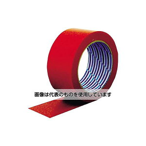 ダイヤテックス 梱包用テープ 50mm×25m レッド K-10-RE 50MMX25M 入数:1巻