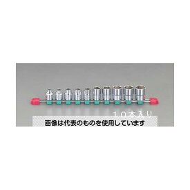 エスコ 1/2"DR ソケットセット EA618R-11 入数：1セット