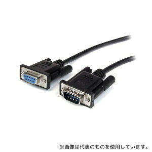 StarTech.com MXT10050CMBK RS-232C �X�g���[�g�P�[�u�� 0.5m �u���b�N D-Sub 9�s��(�I�X) - D-Sub 9�s��(���X)