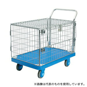 カナツー PLA300-AMI-M1-FT 静音PLA300網-蓋付樹脂製運搬車